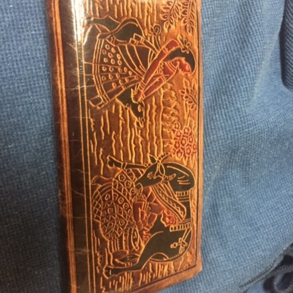 East Indian Leather Wallet/Clutch Bag - Picture 2 of 4